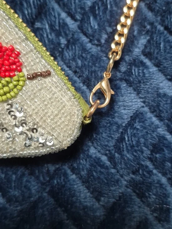 Anthropologie Martini Glass Beaded Icon Crossbody Bag, New With Tags - Picture 4 of 17